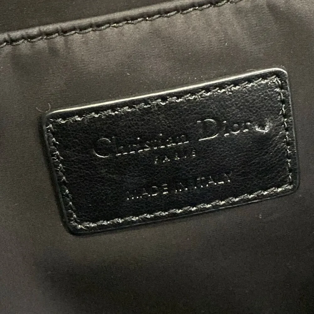 Christian Dior Backpack White Navy Multi
